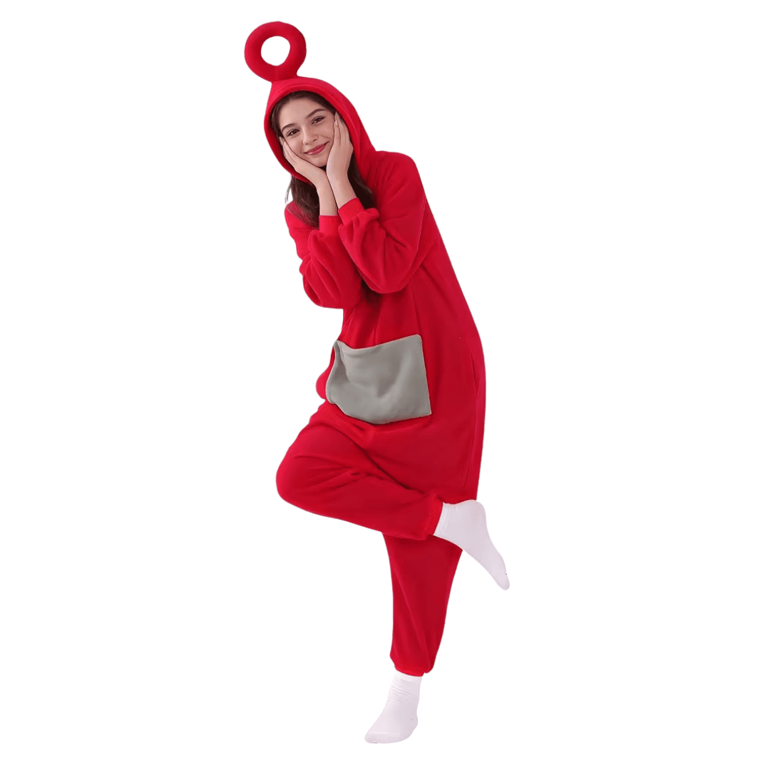 Retro TV Wesen Kostüm Rot - TwentyFourParty