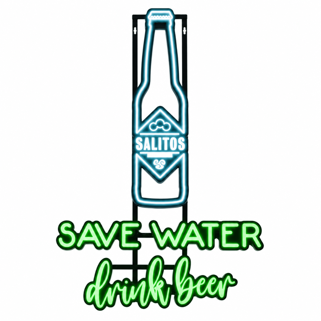 SALITOS LED Neon Sign Drink Beer - TwentyFourParty