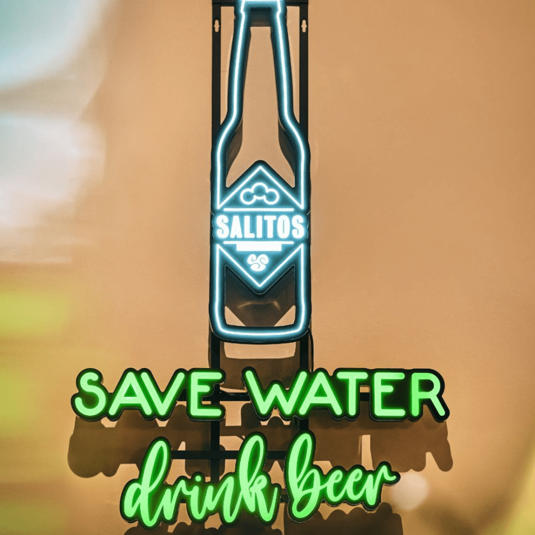 SALITOS LED Neon Sign Drink Beer - TwentyFourParty