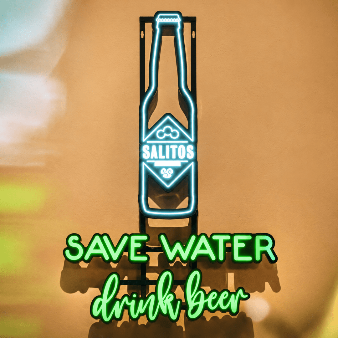 SALITOS LED Neon Sign Drink Beer - TwentyFourParty