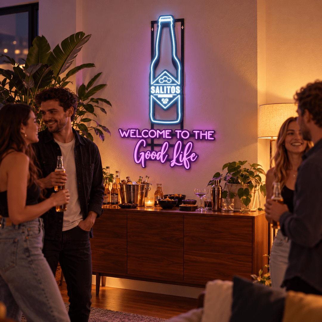 SALITOS LED Neon Sign Good Life - TwentyFourParty