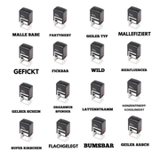 Sauf & Malle - Körperstempel - 100 % Flirt - Garantie - TwentyFourParty