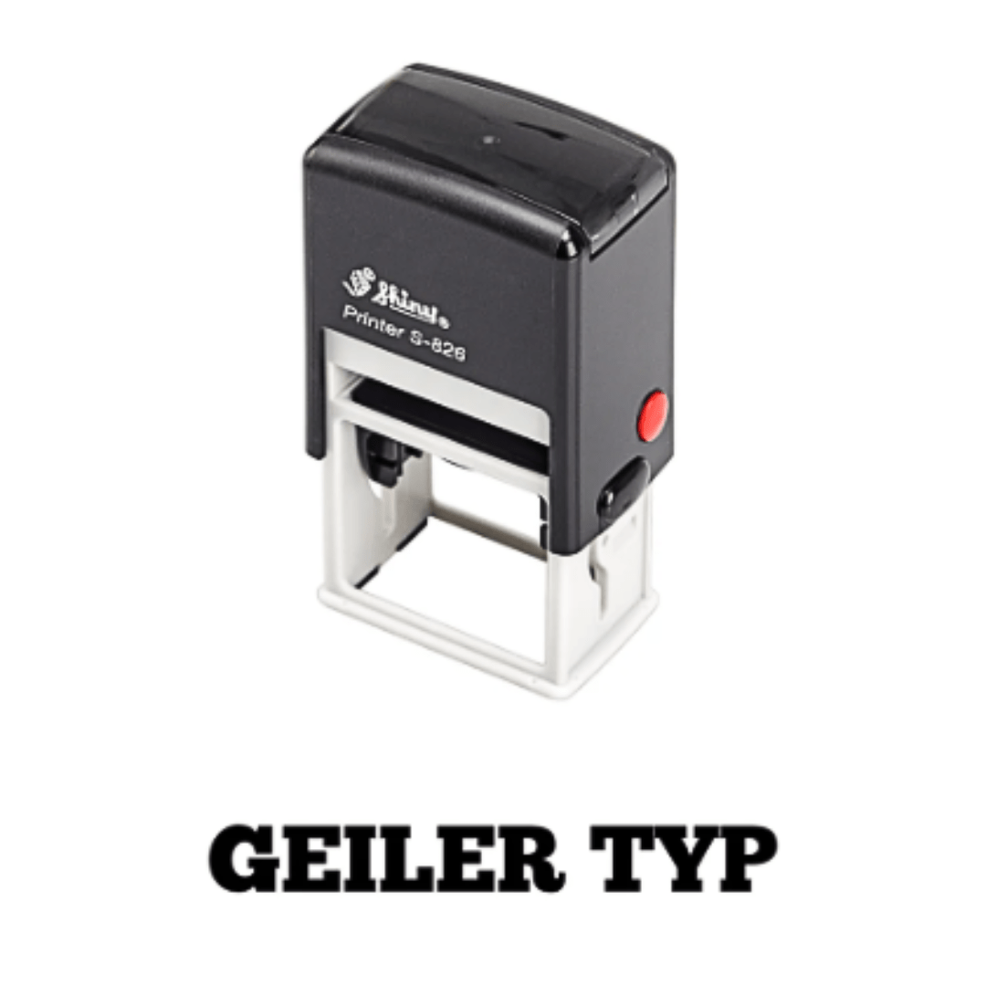 Sauf & Malle - Körperstempel - 100 % Flirt - Garantie - TwentyFourParty