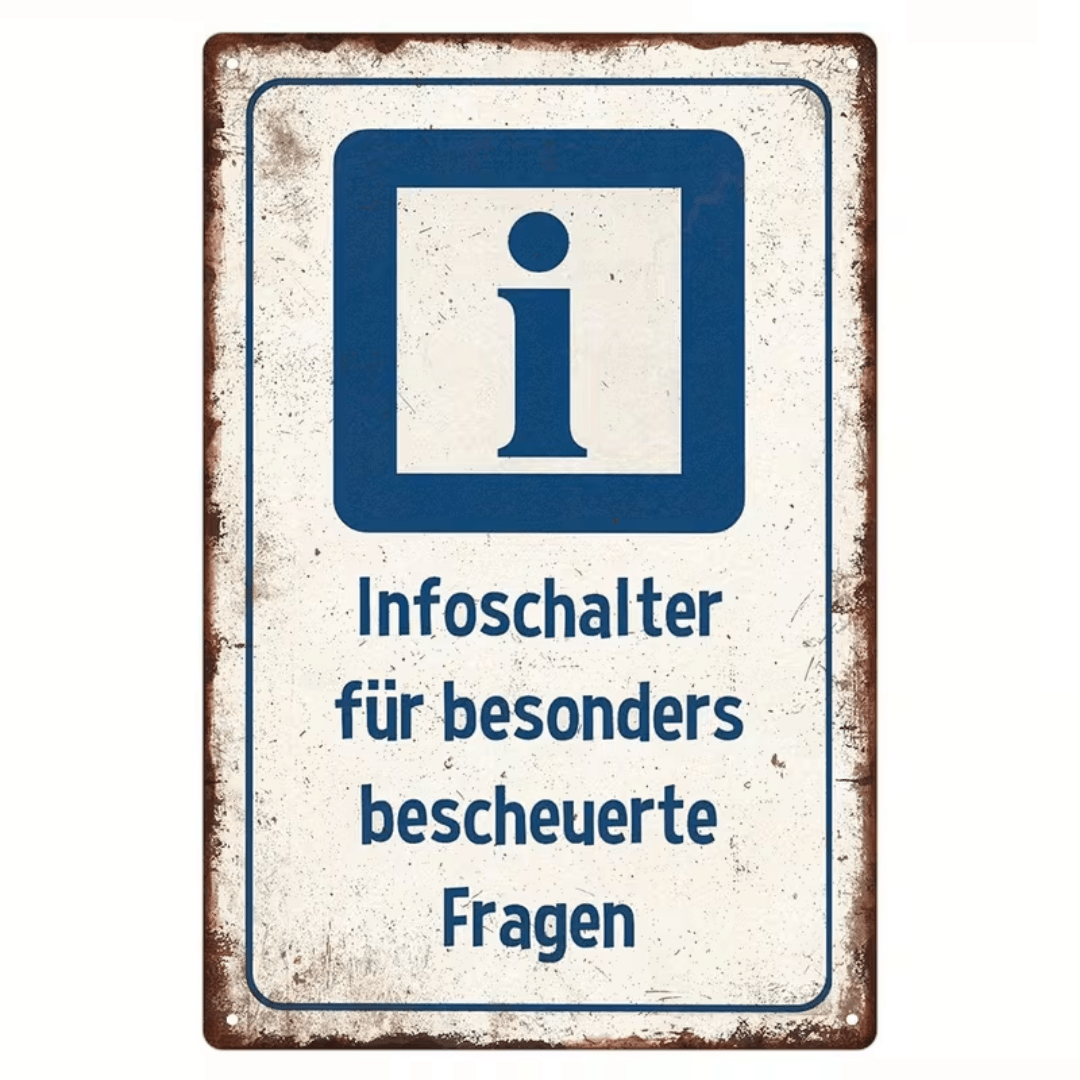 Schild Infoschalter - TwentyFourParty