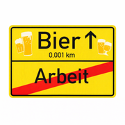 Schild Richtung Bier - TwentyFourParty