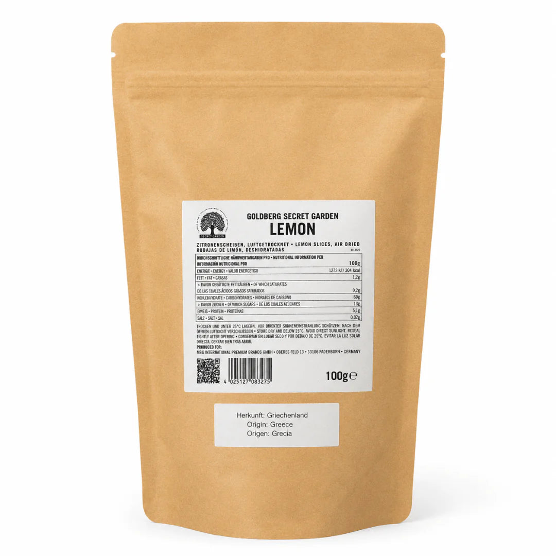 Secret Garden Lemon 100 g – Luftgetrocknete Zitronenscheiben