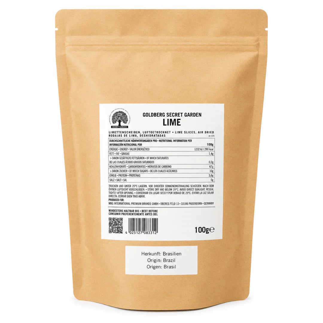 Secret Garden Lime 100 g – Luftgetrocknete Limettenscheiben