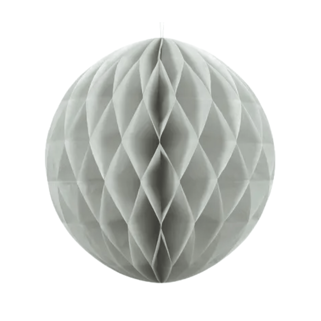 Seidenpapierkugel Hellgrau 30cm - TwentyFourParty