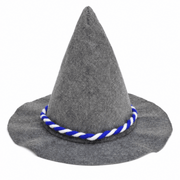Seppelhut Grau mit Blau Weißer Kordel - TwentyFourParty
