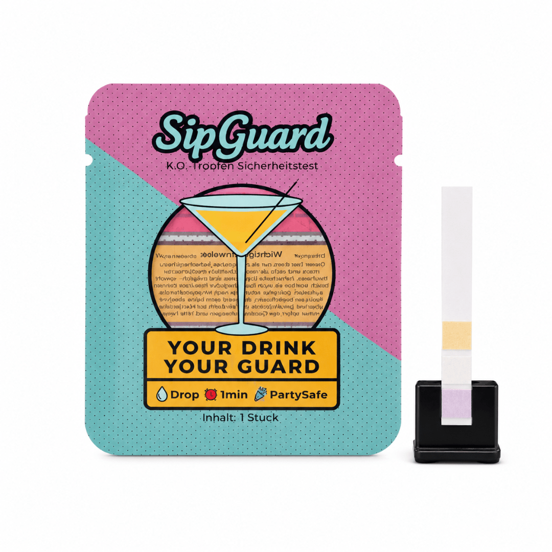 SipGuard Drink Teststreifen – K.O. - Tropfen Schnelltest - TwentyFourParty