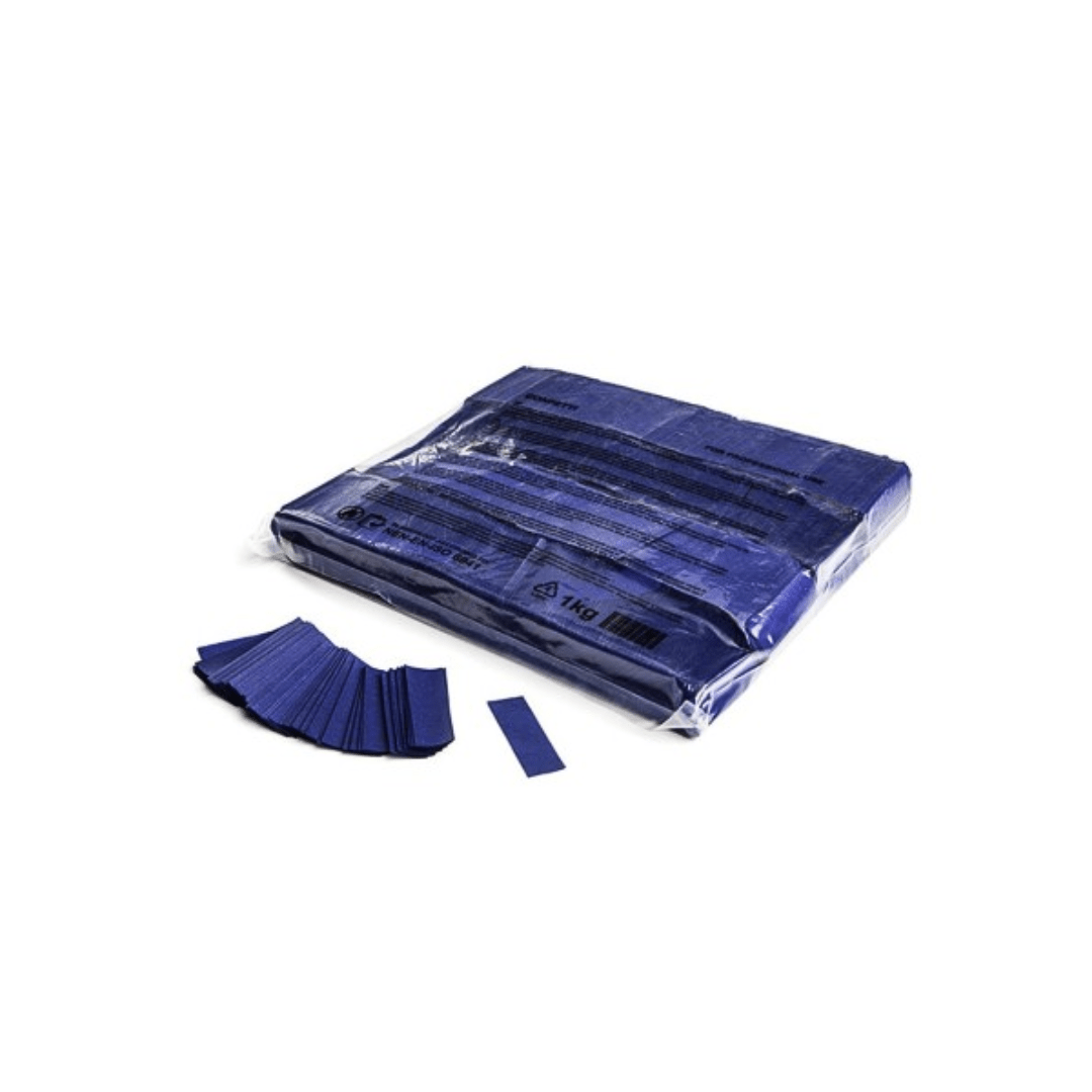 Slowfall Konfetti Rechteckig 55x17 mm - Papier Dunkelblau - 1 Kg - TwentyFourParty