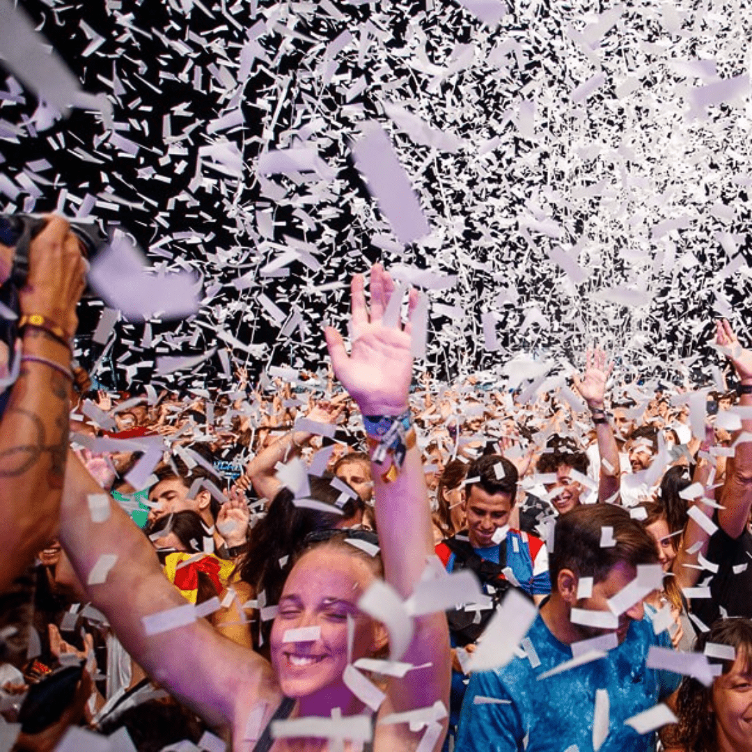 Slowfall Konfetti Rechteckig 55x17 mm - Papier Weiß - 1 Kg - TwentyFourParty