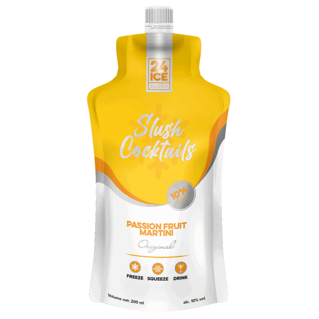 Slush Cocktail Passion Fruit Martini - TwentyFourParty