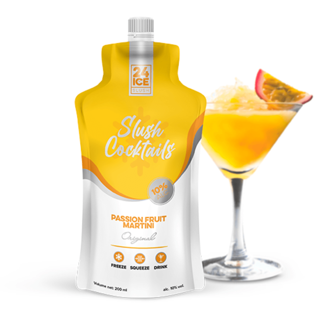 Slush Cocktail Passion Fruit Martini - TwentyFourParty