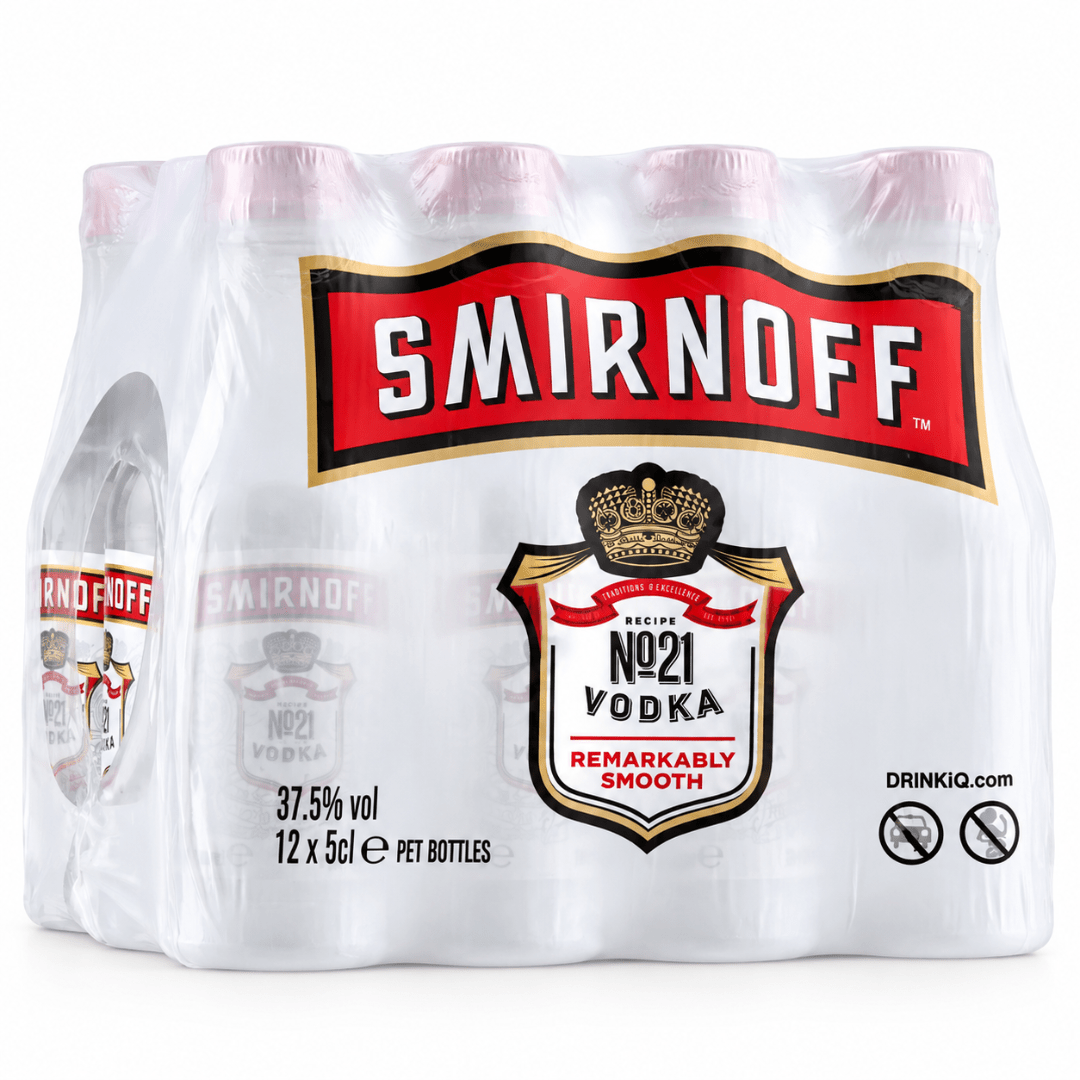 Smirnoff Red Vodka Mini PET 5 cl 12er - TwentyFourParty