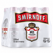 Smirnoff Red Vodka Mini PET 5 cl 12er - TwentyFourParty