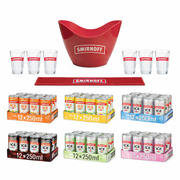 Smirnoff XXL Party Bundle 72 Dosen + Barset GRATIS - TwentyFourParty