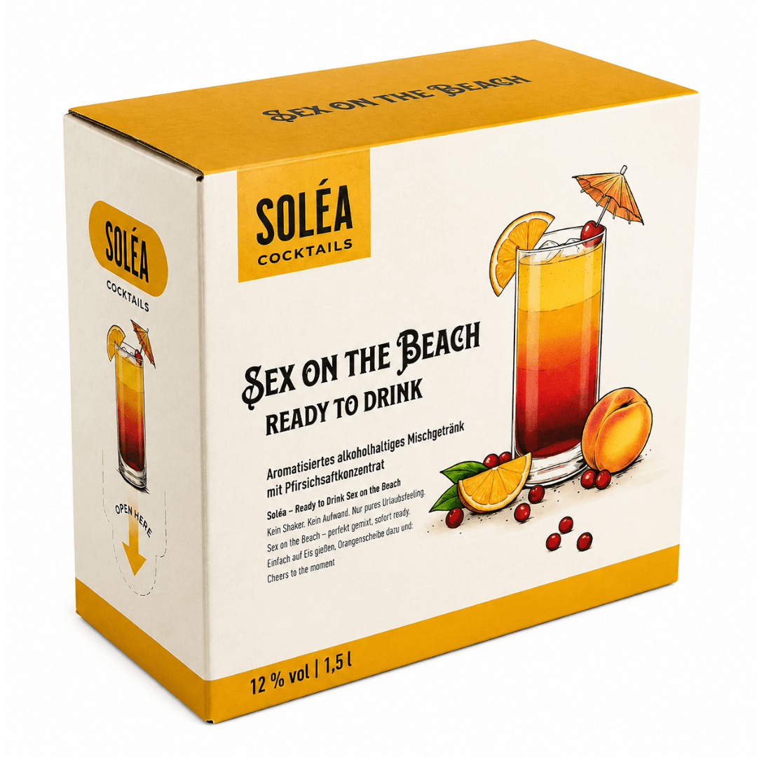 Soléa Sex on the Beach 1,5 l – Cocktail mit Zapfhahn - TwentyFourParty