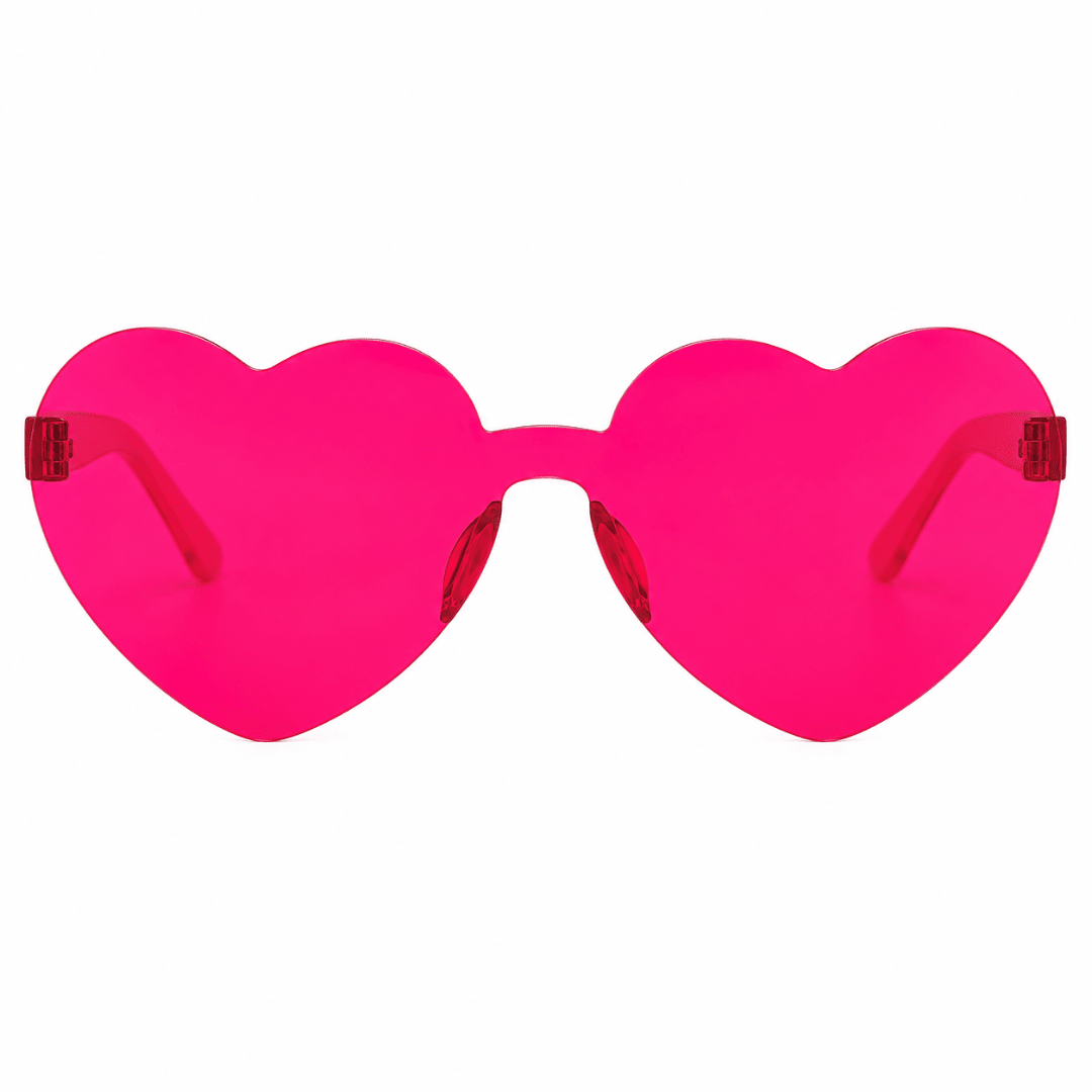 Sonnenbrille herzförmig Pink - TwentyFourParty