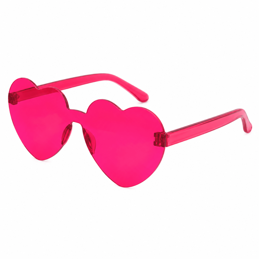 Sonnenbrille herzförmig Pink - TwentyFourParty