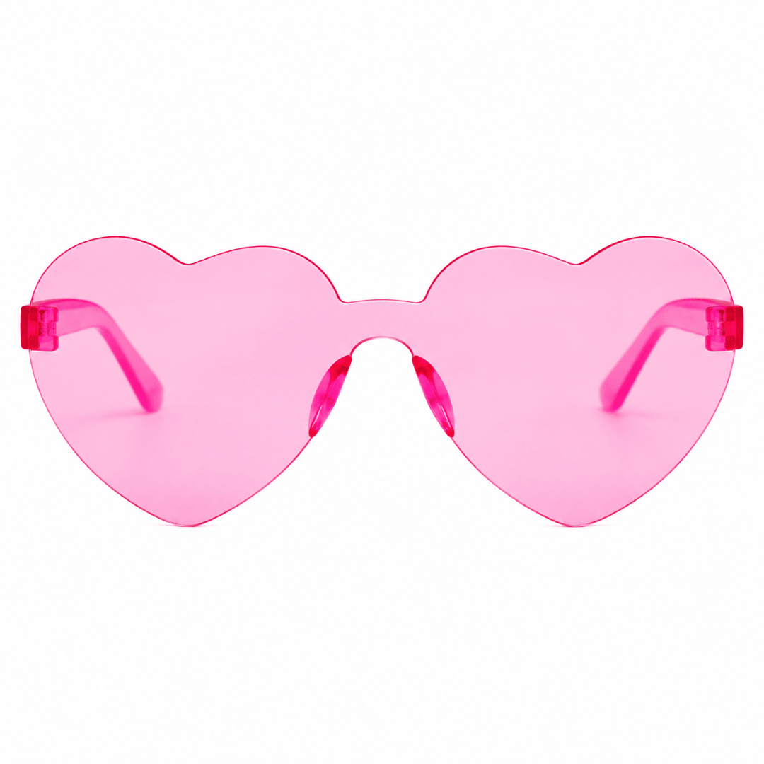 Sonnenbrille herzförmig Rosa - TwentyFourParty