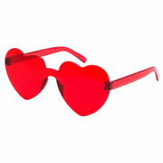 Sonnenbrille herzförmig Rot - TwentyFourParty