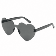 Sonnenbrille herzförmig Schwarz - TwentyFourParty