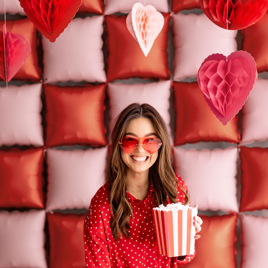 Sonnenbrille Herzform, Rot - TwentyFourParty