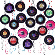 Spiral Hänge Dekorationen Vinyl Platten - TwentyFourParty