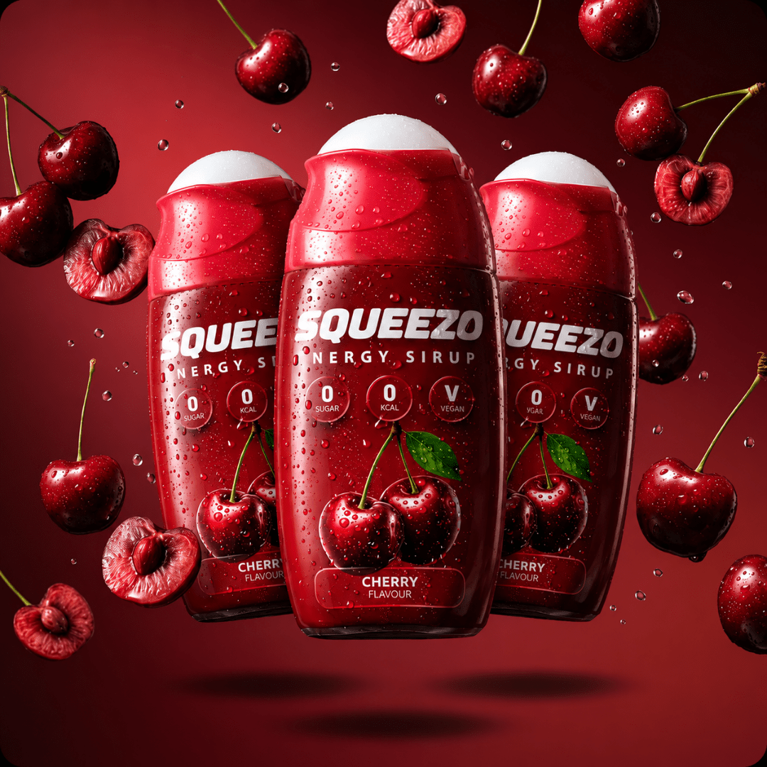 SQUEEZO Cherry Energy Sirup - TwentyFourParty