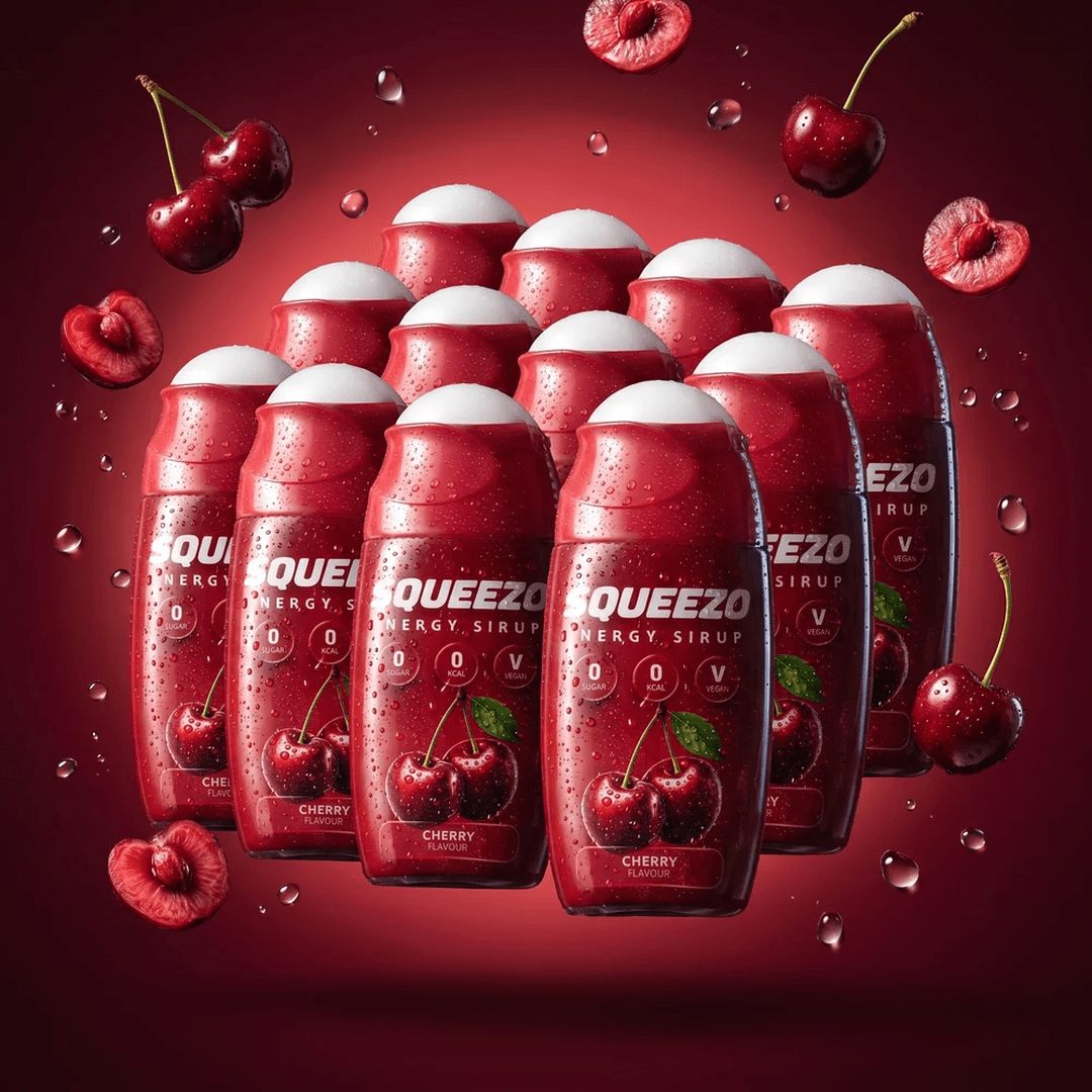SQUEEZO Cherry Energy Sirup - TwentyFourParty
