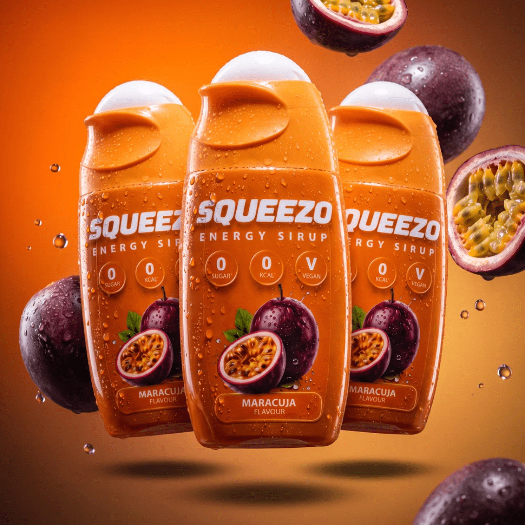 SQUEEZO Maracuja Energy Sirup - TwentyFourParty