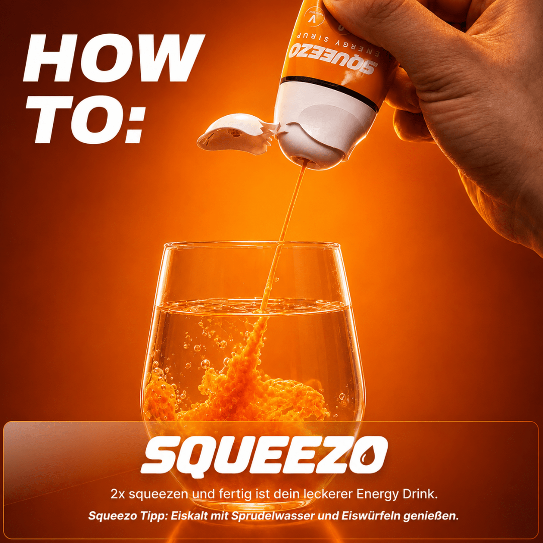 SQUEEZO Maracuja Energy Sirup - TwentyFourParty