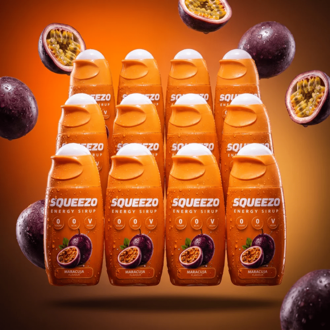 SQUEEZO Maracuja Energy Sirup - TwentyFourParty