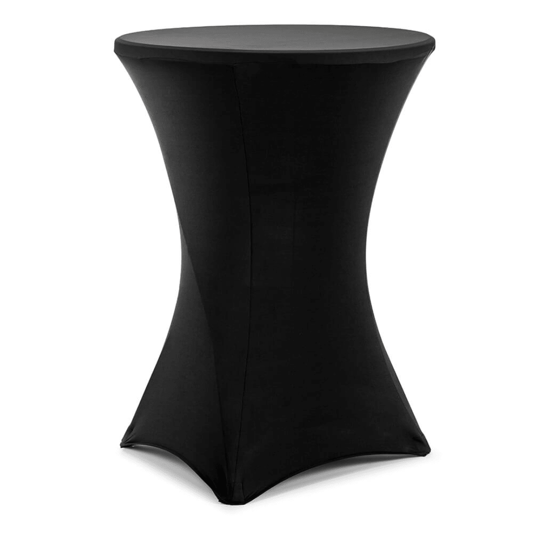 Stehtischhusse Schwarz 80 x 110 cm - TwentyFourParty