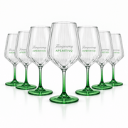 Tanqueray Aperitivo Gläser mit grünem Stiel 6 Stück - TwentyFourParty