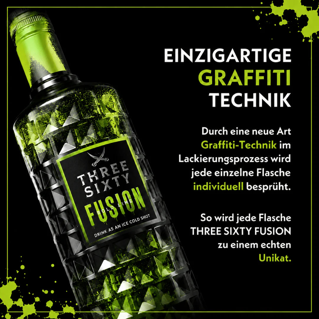 Three Sixty Vodka Fusion Hyper Lime 700 ml – Lime Shot 20 % Vol.