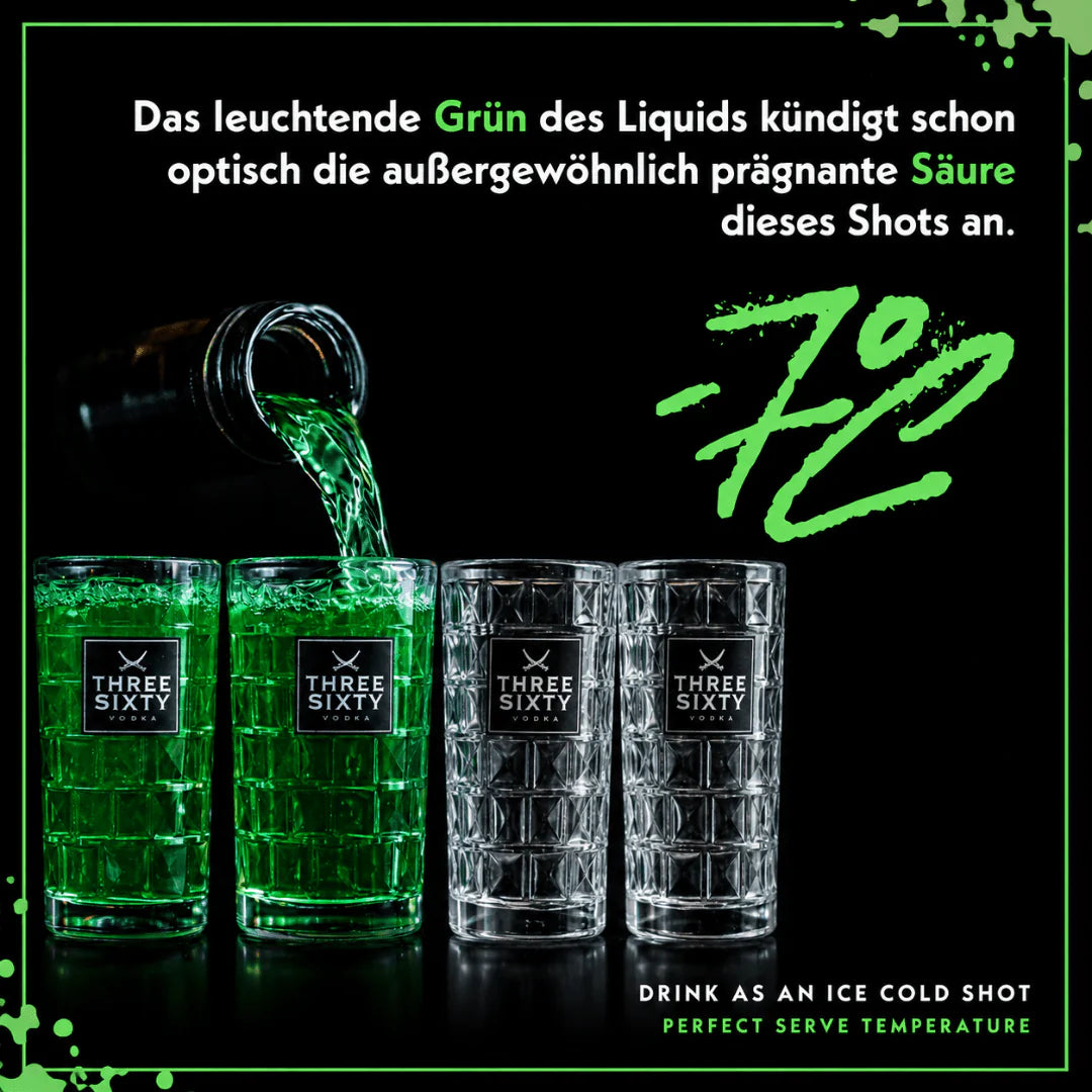 Three Sixty Vodka Fusion Hyper Lime 700 ml – Lime Shot 20 % Vol.