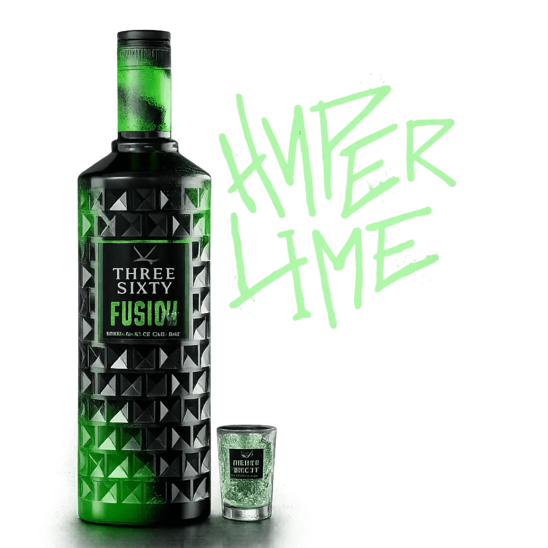 Three Sixty Vodka Fusion Hyper Lime 700 ml – Lime Shot 20 % Vol.