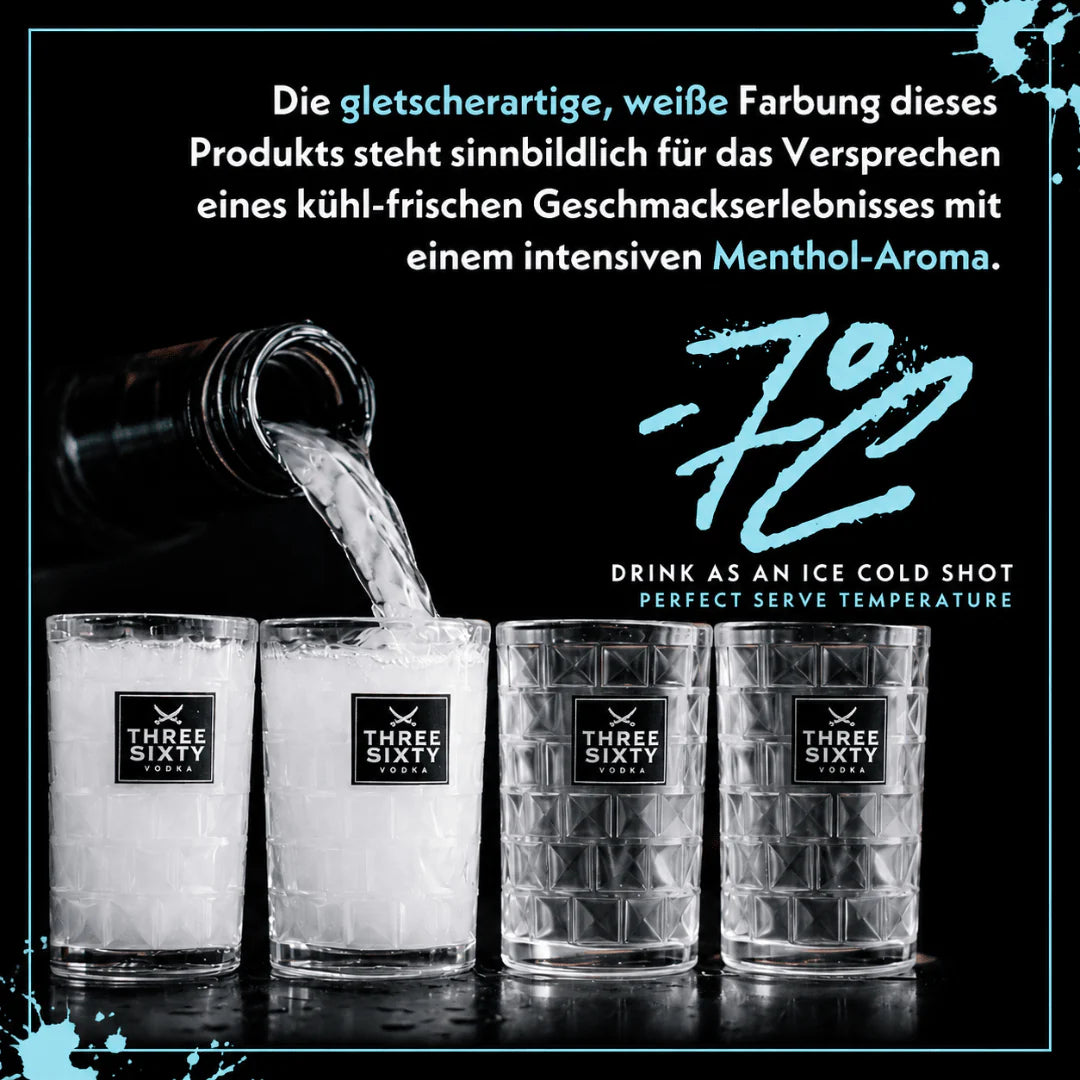 Three Sixty Vodka Fusion Ice Blast 700 ml – Menthol Shot 20 % Vol.