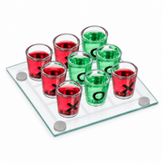 Tic Tac Toe Trinkspiel mit 9 Shotgläsern - TwentyFourParty