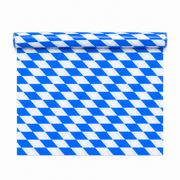 Tischdecke Rauten Blau Weiß 20 m x 1 m - TwentyFourParty