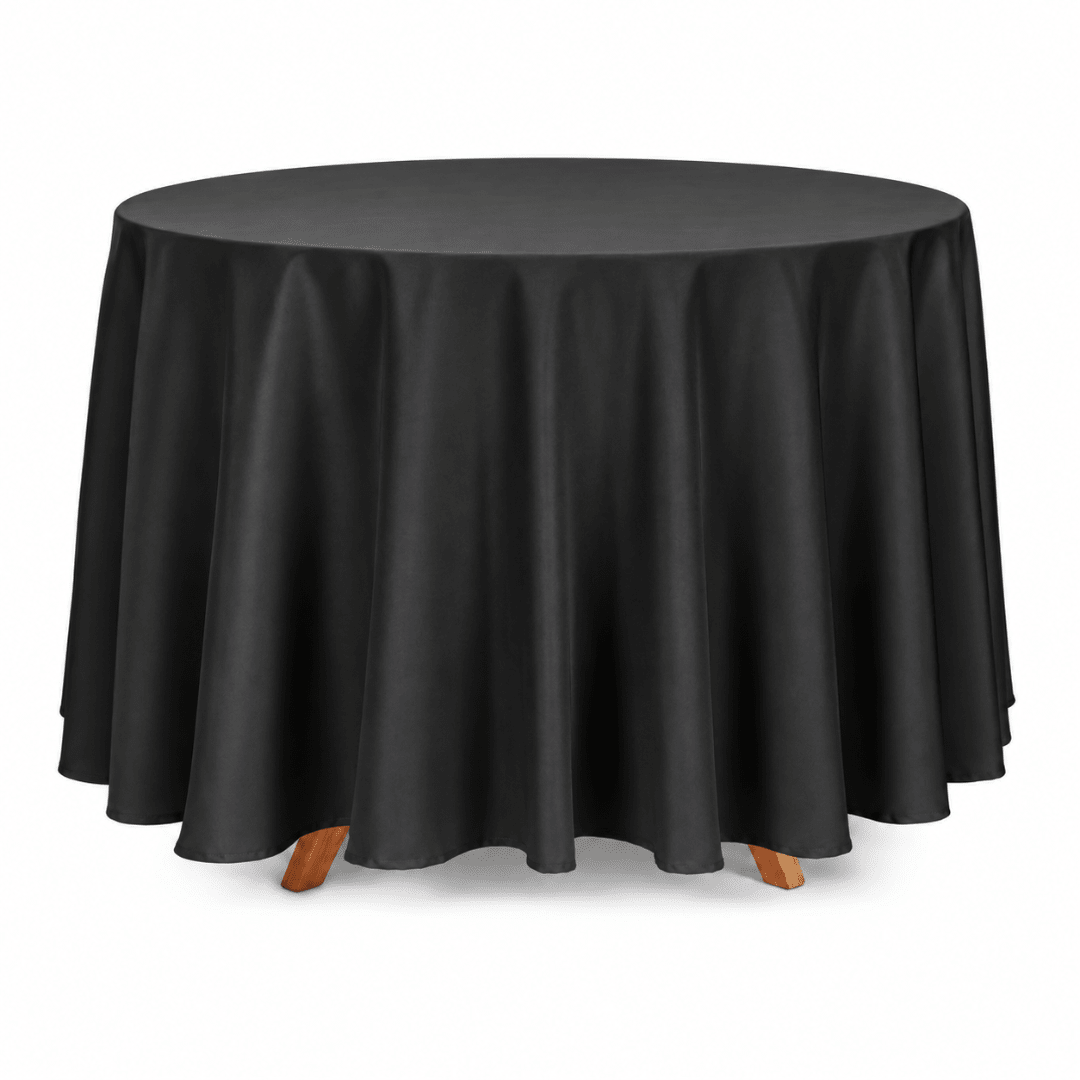 Tischdecke Schwarz Rund 230 cm - TwentyFourParty
