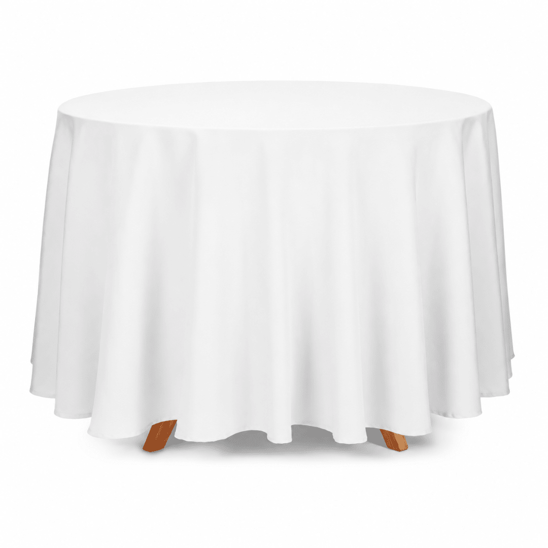 Tischdecke Weiß Rund 280 cm - TwentyFourParty