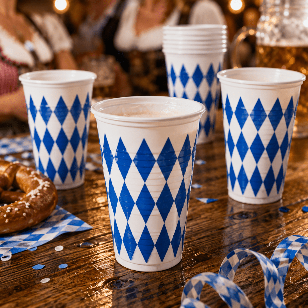 Trinkbecher Bayrische Raute 200 ml 10 Stück - TwentyFourParty