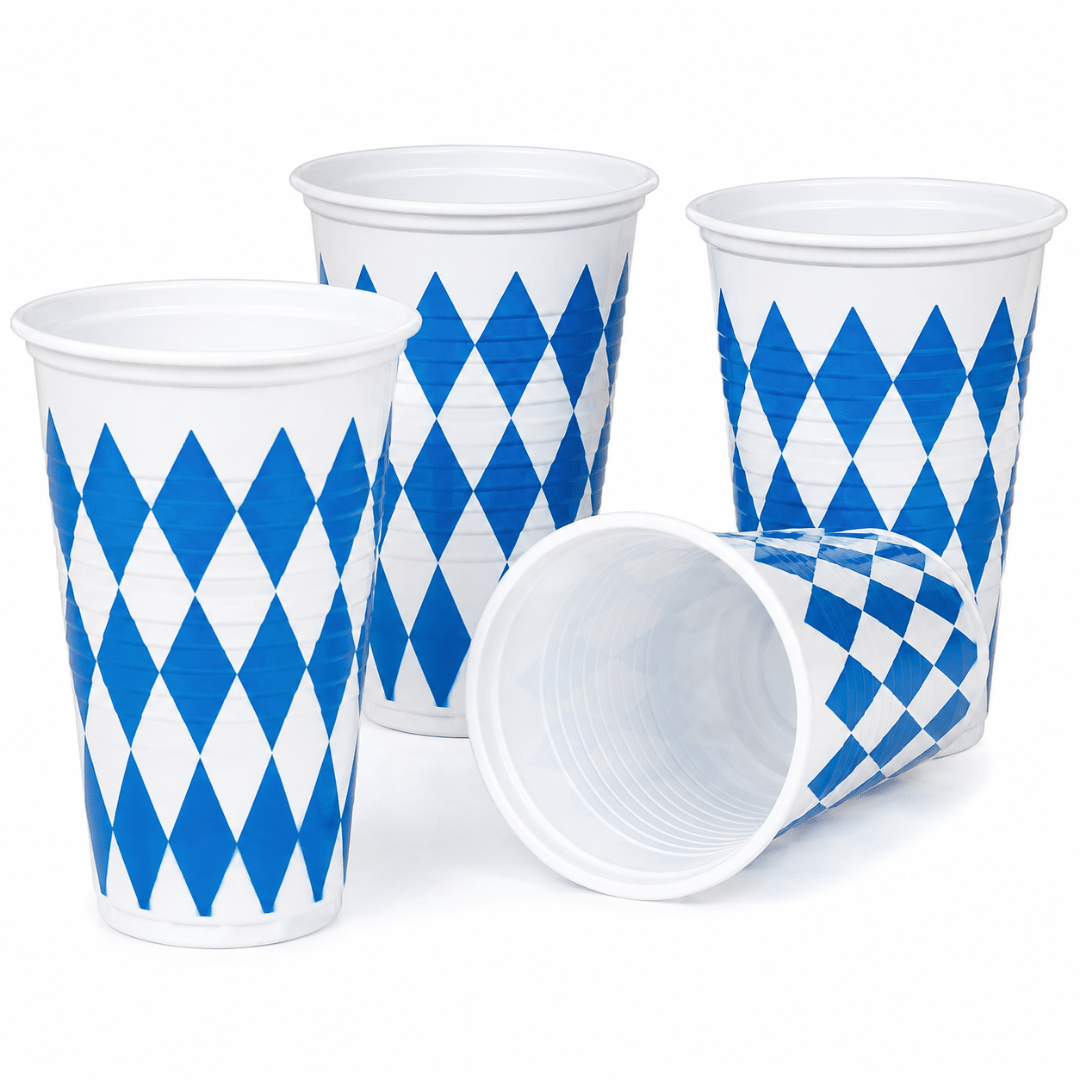 Trinkbecher Bayrische Raute 200 ml 10 Stück - TwentyFourParty