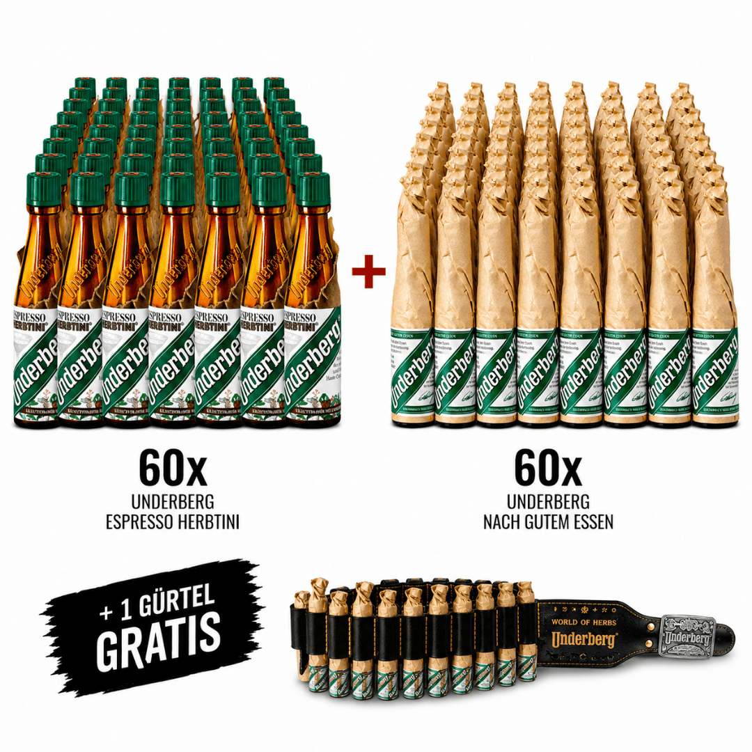 Underberg Party Pack XXL – 120 Shots + Gratis Gürtel - TwentyFourParty