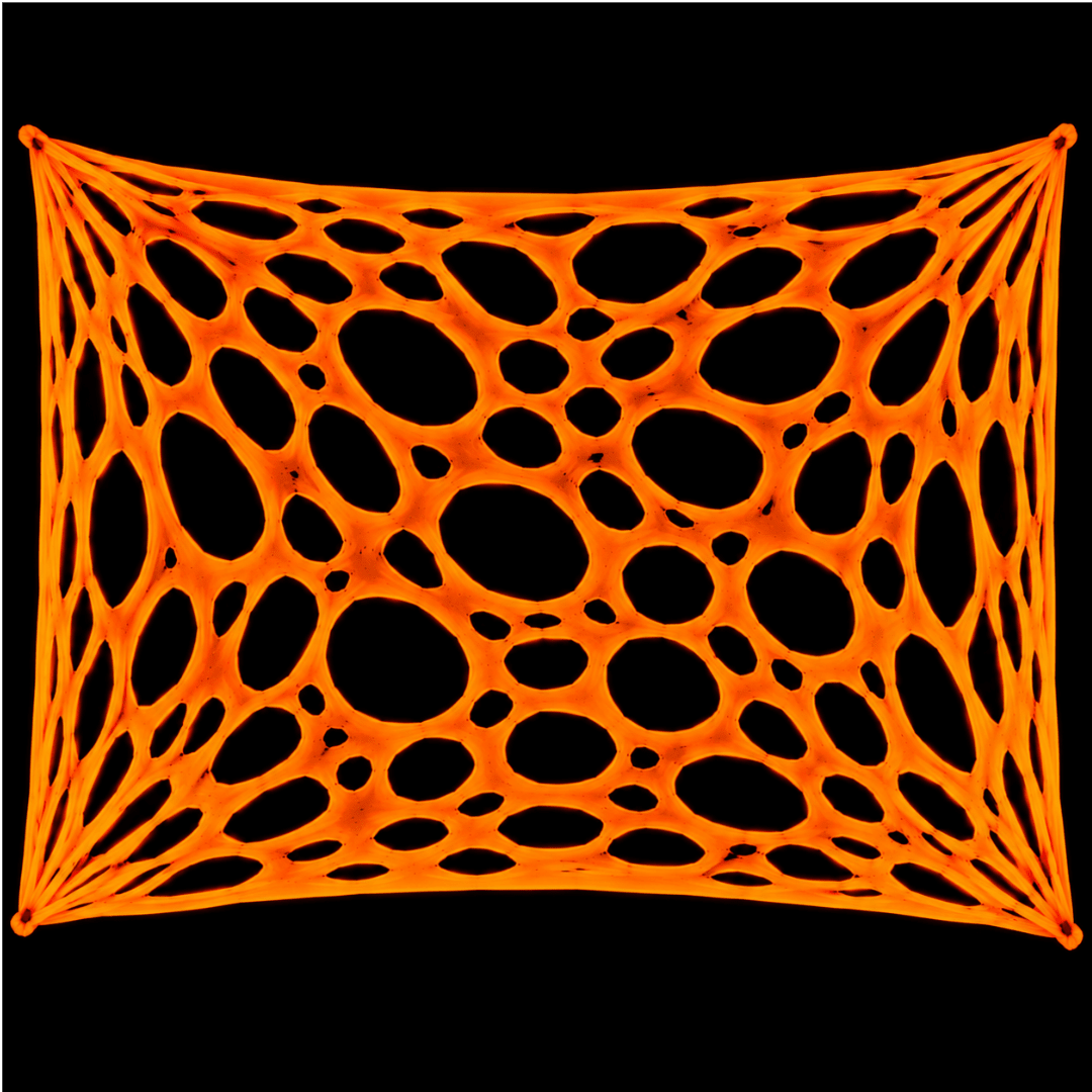UV Neon Netz Orange - TwentyFourParty