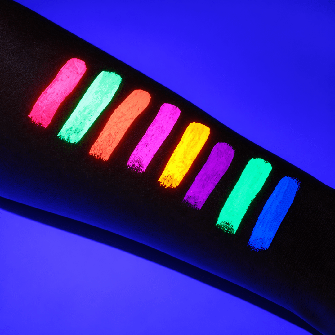 UV Neon Schminkpalette 8 Farben - TwentyFourParty