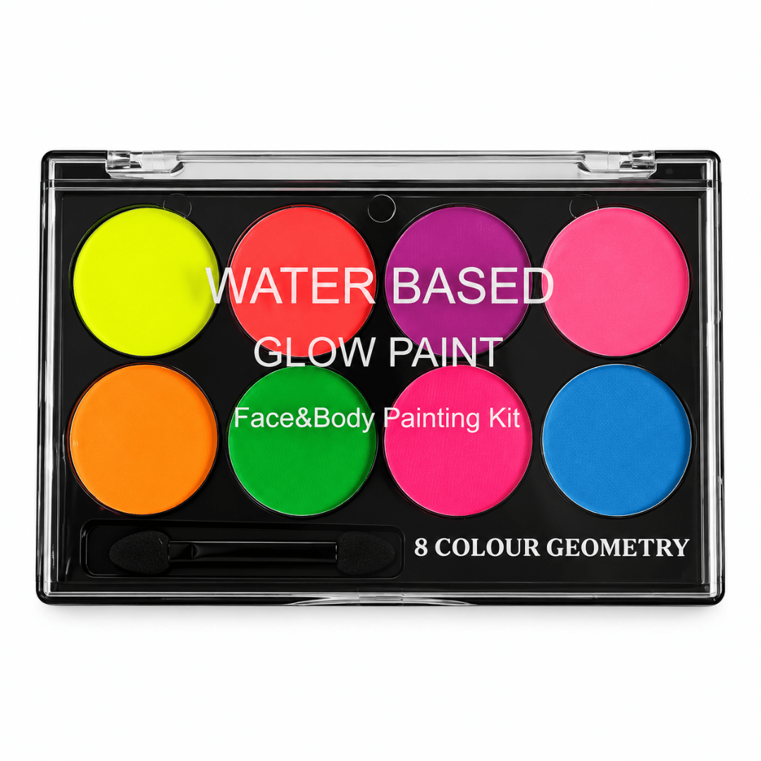 UV Neon Schminkpalette 8 Farben - TwentyFourParty